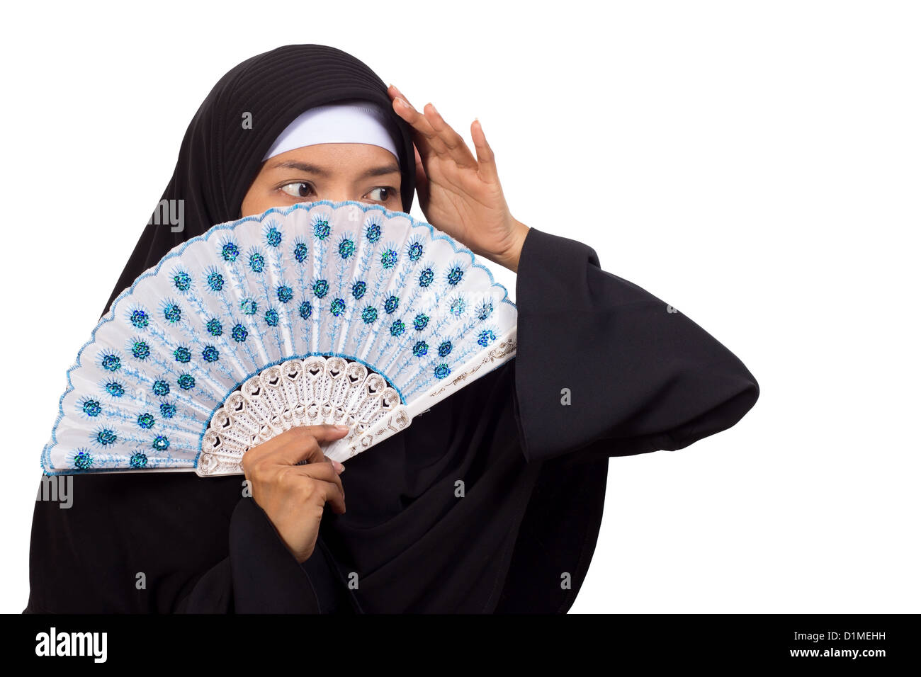 Portrait of a young Muslim woman Stock Photo