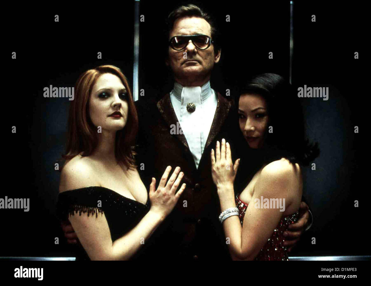3 Engel Fuer Charlie   Charlie's Angels   Drew Barrymore, Bill Murray, Lucy Liu *** Local Caption *** 2000  Columbia TriStar Stock Photo