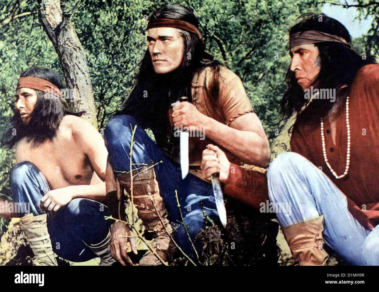 Das Letzte Kommando  Geronimo  Chuck Connors Geronimo (Chuck Connors, m) erklaert der amerikanischen Regierung den Krieg. *** Stock Photo