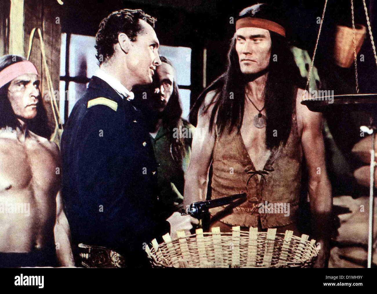 Das Letzte Kommando   Geronimo   ?, Geronimo (Chuck Connors,r) *** Local Caption *** 1961  -- Stock Photo
