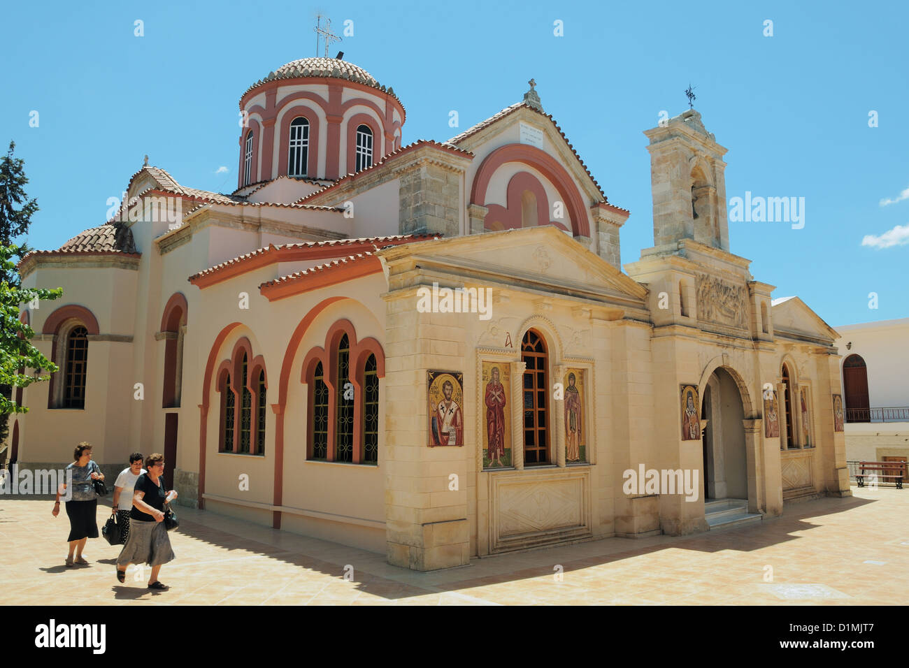 Historic monastery in Crete, Greece Stock Photo