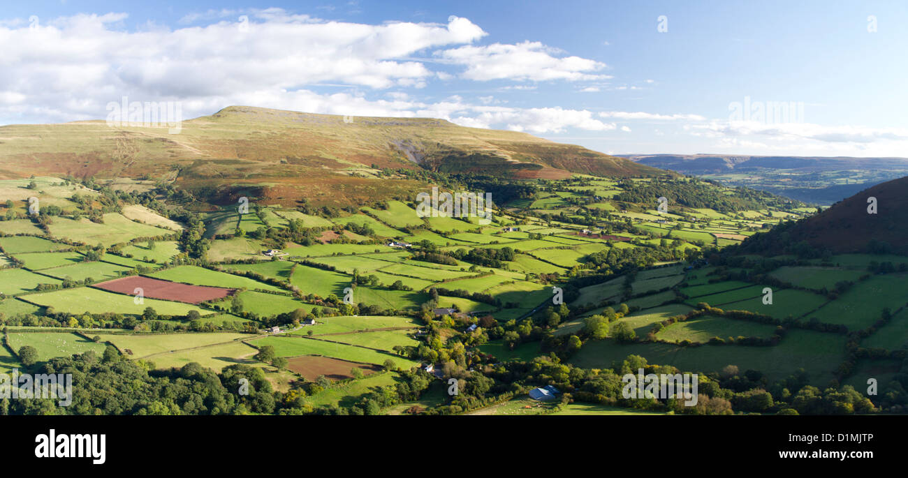 Black mountains of Wales. Stock Photo