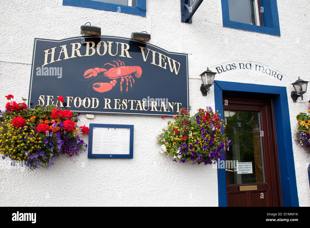 Harbour View Seafood Restaurant; Portree; Scotland; UK Stock Photo Alamy