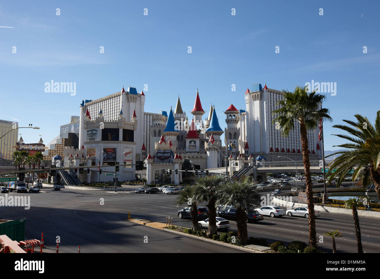 excalibur hotel and casino on the Las Vegas boulevard strip Nevada USA Stock Photo