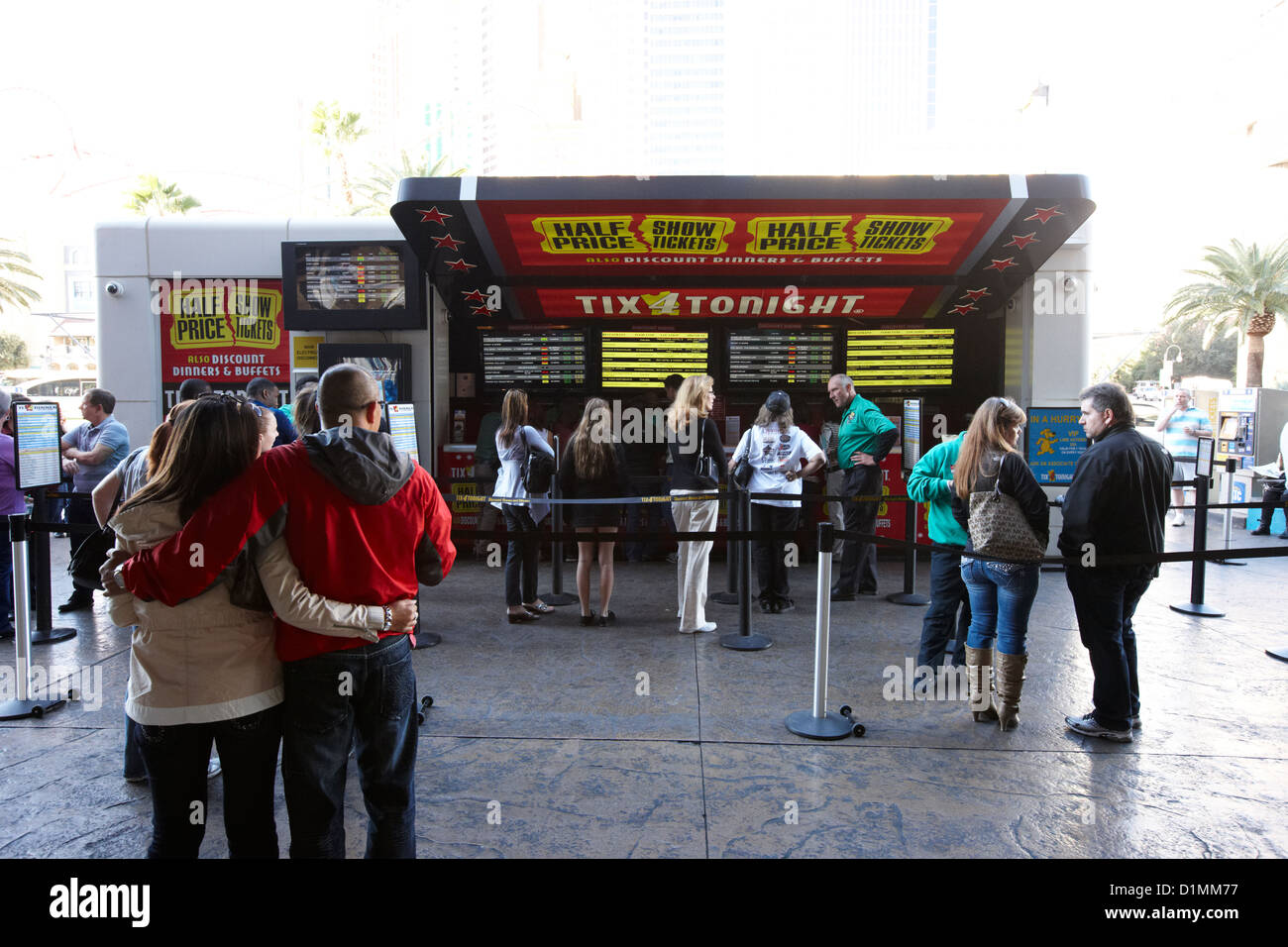 tix4tonight half price tickets booth Las Vegas Nevada USA Stock Photo -  Alamy