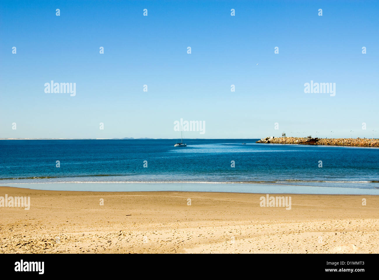 The entrance to Nelson Bay Harbour, Port Stephens, New South Wales, Australia Stock Photo