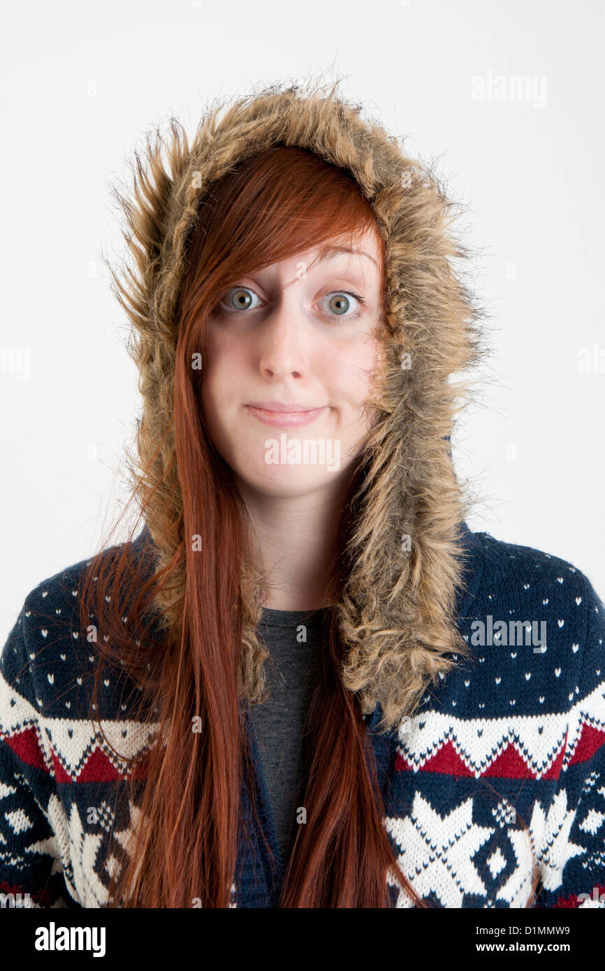 girl with winter clothing Stock Photo - Alamy