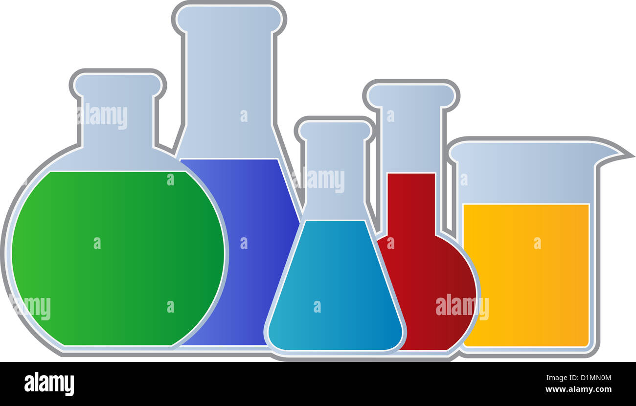 Flasks and Beaker Stock Photo Alamy