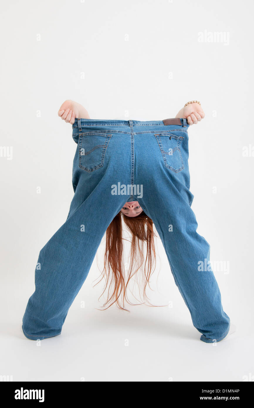 girl with baggy pants Stock Photo Alamy