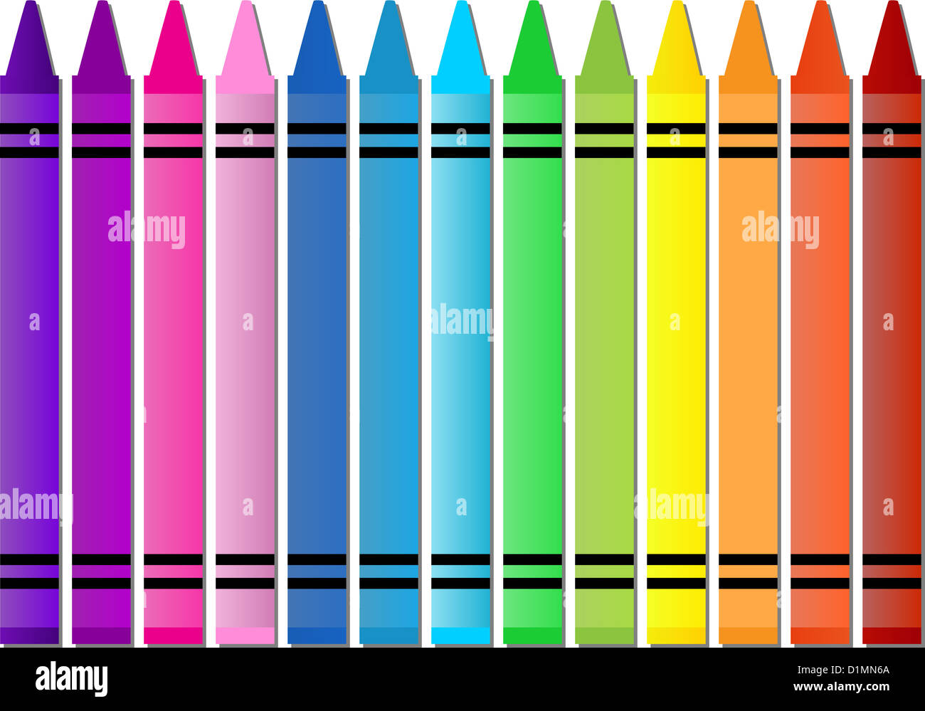 Crayons cartoon hi-res stock photography and images - Alamy