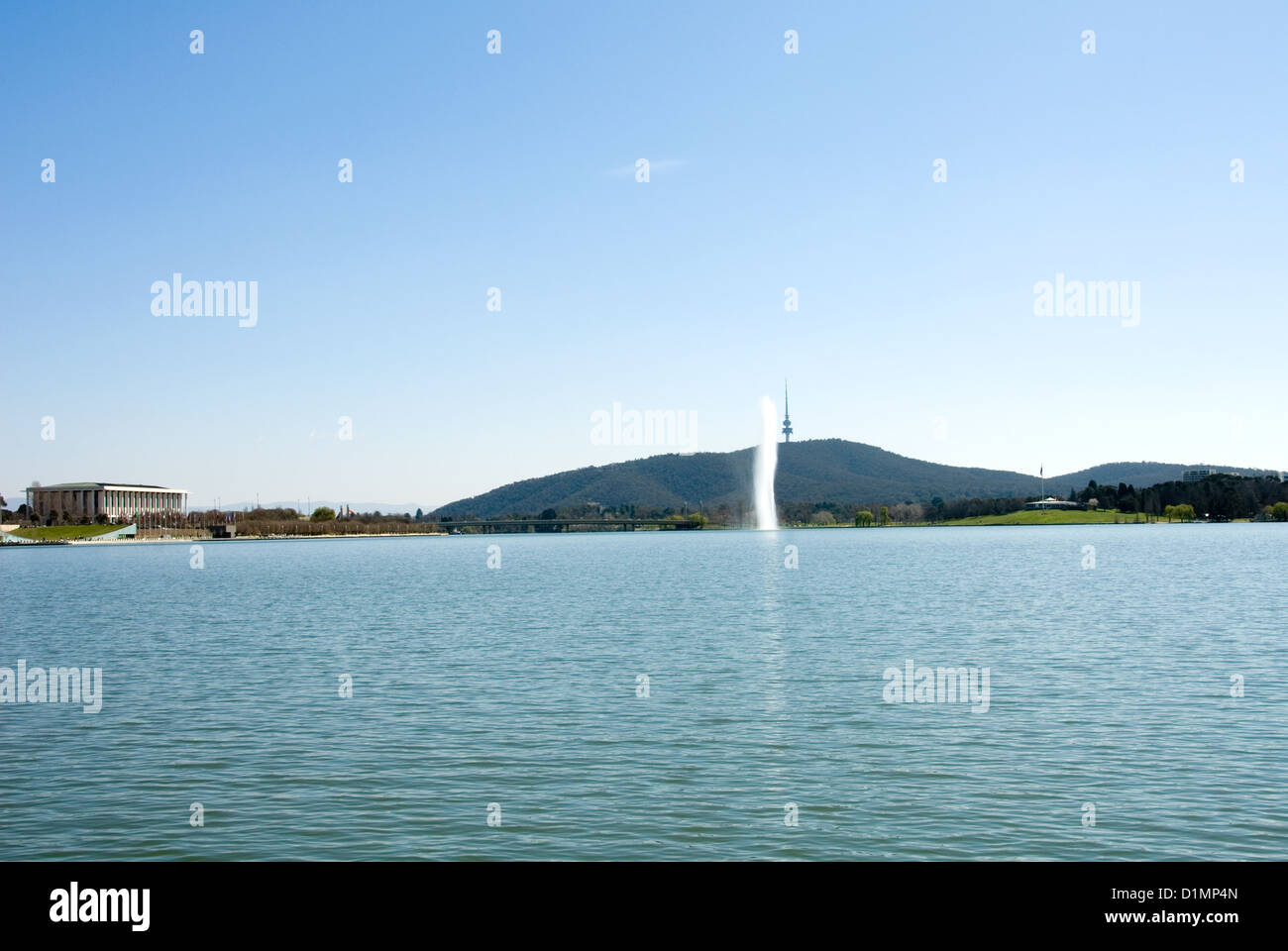 The Captain Cook Memorial Water Jet, Lake Burley Griffin, Canberra