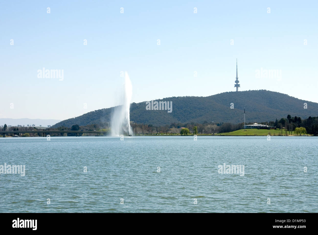 The Captain Cook Memorial Water Jet, Lake Burley Griffin, Canberra