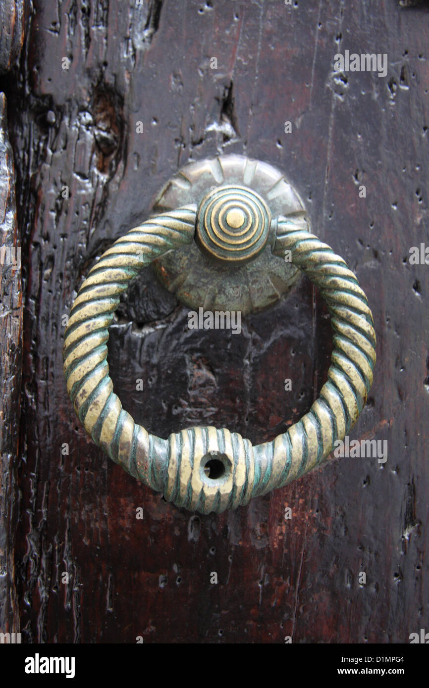 Ancient Door Knocker Stock Photo Alamy