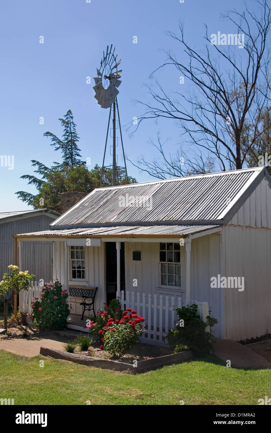 An old, small cottage in rural New South Wales, Australia Stock Photo