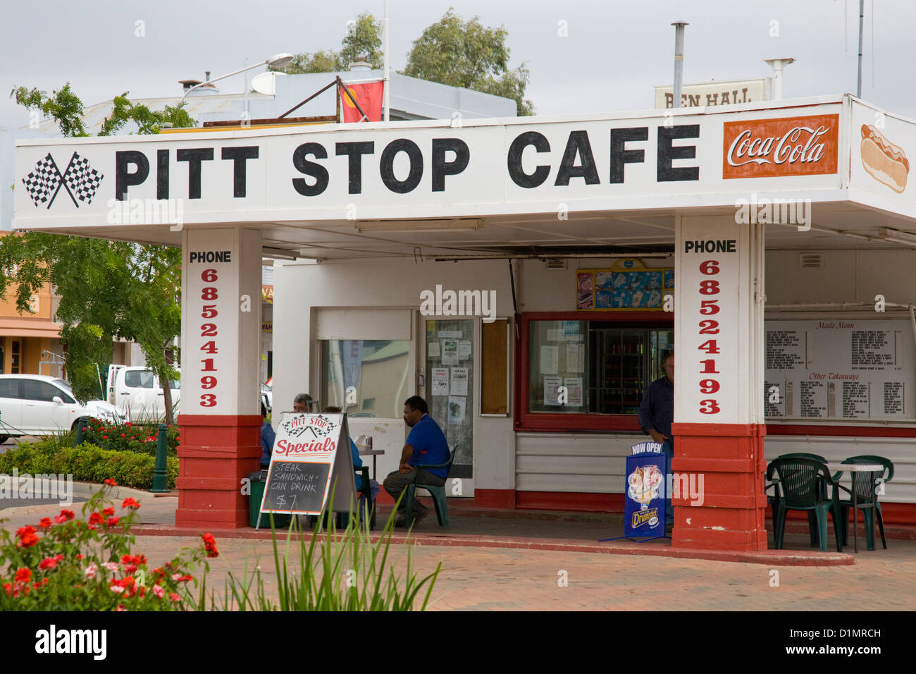 pitt stop cafe in regional new south wales,australia Stock Photo