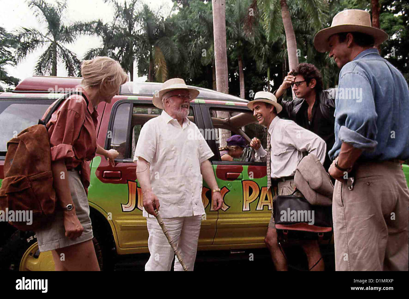 Jurassic Park  Jurassic Park - Hr  Laura Dern, Richard Attenborough, Ariana Richards, Martin Ferrero, Jeff Goldblum, Sam Neill Stock Photo