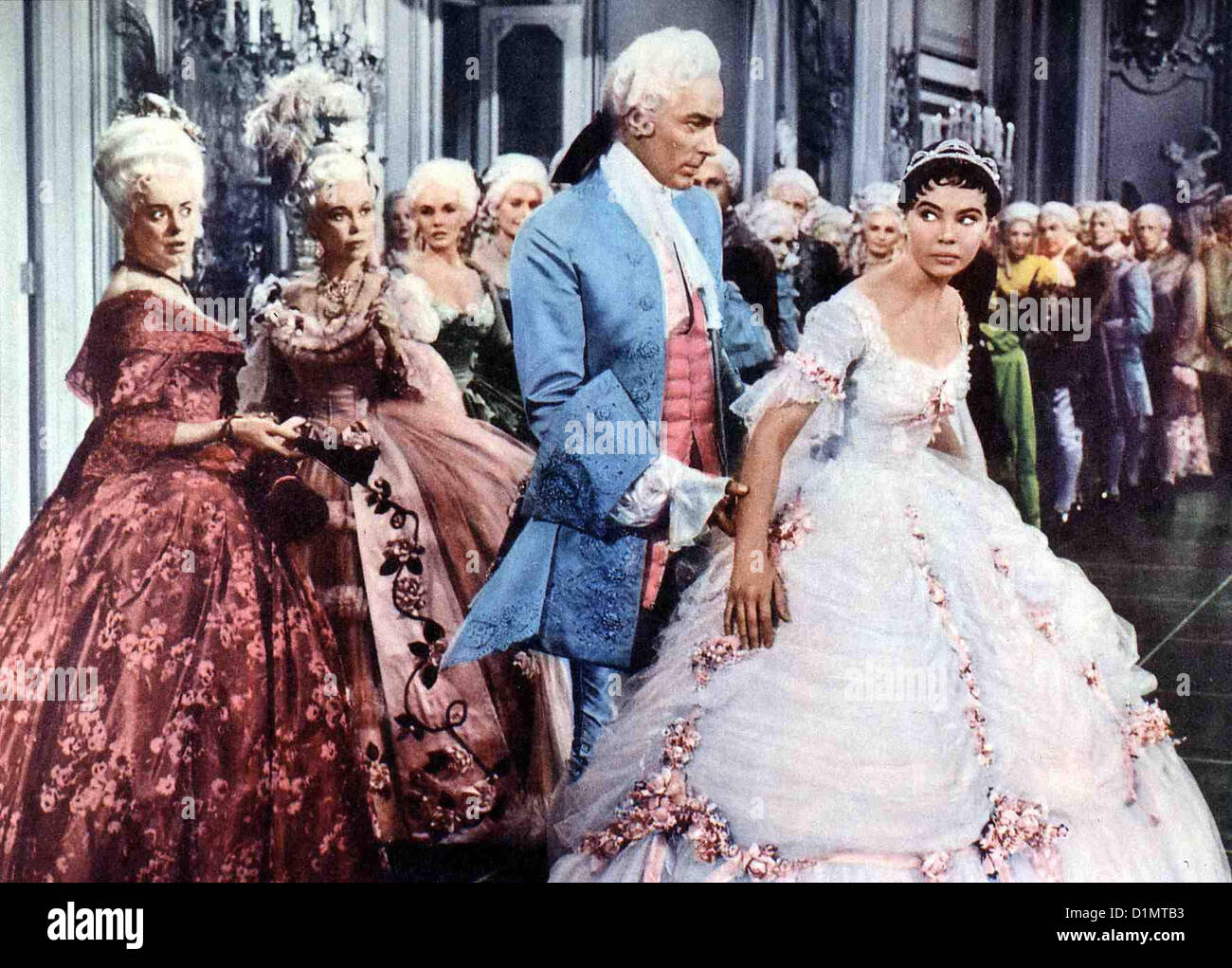 Der Glaeserne Pantoffel Glass Slipper Michael Wilding, Leslie Caron Ella (Leslie Caron, r) hat Der Glaeserne Pantoffel Glass Slipper Michael Wilding, Leslie Caron Ella (Leslie Caron, r) hat