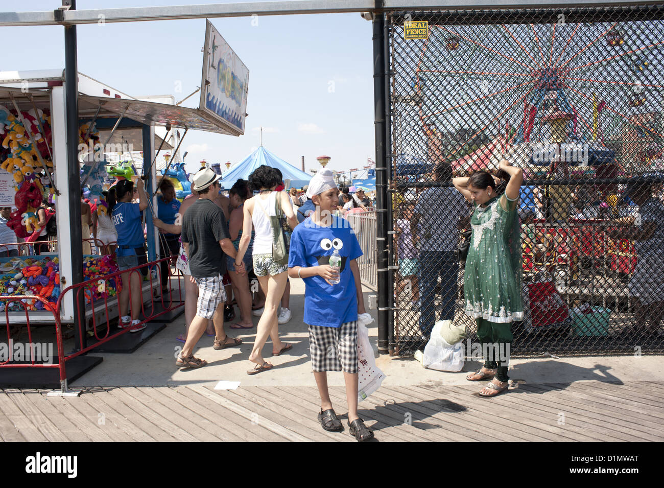 Fourth of July at Coney Island in Brooklyn, NY, 2012. Stock Photo