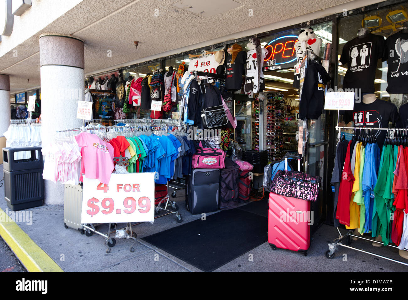 souvenir gift shop in Las Vegas Nevada USA Stock Photo