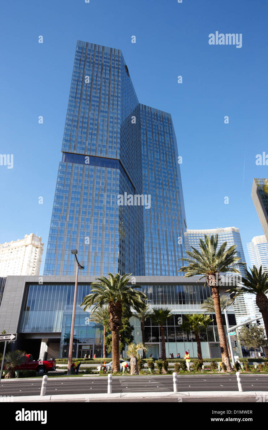mandarin oriental hotel tower and residences Las Vegas Nevada USA Stock Photo