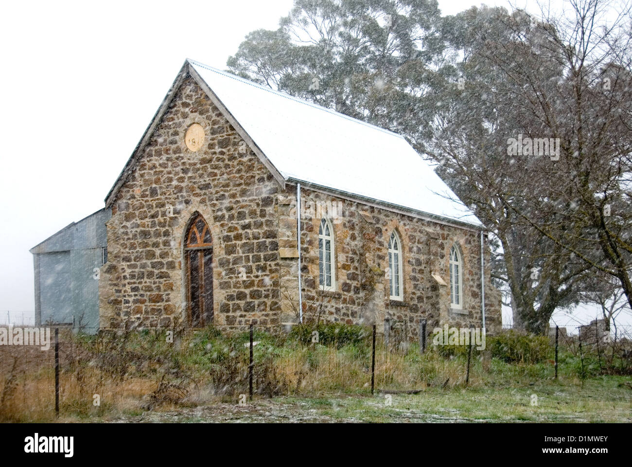The village church, Laggan, New South Wales, Australia Stock Photo