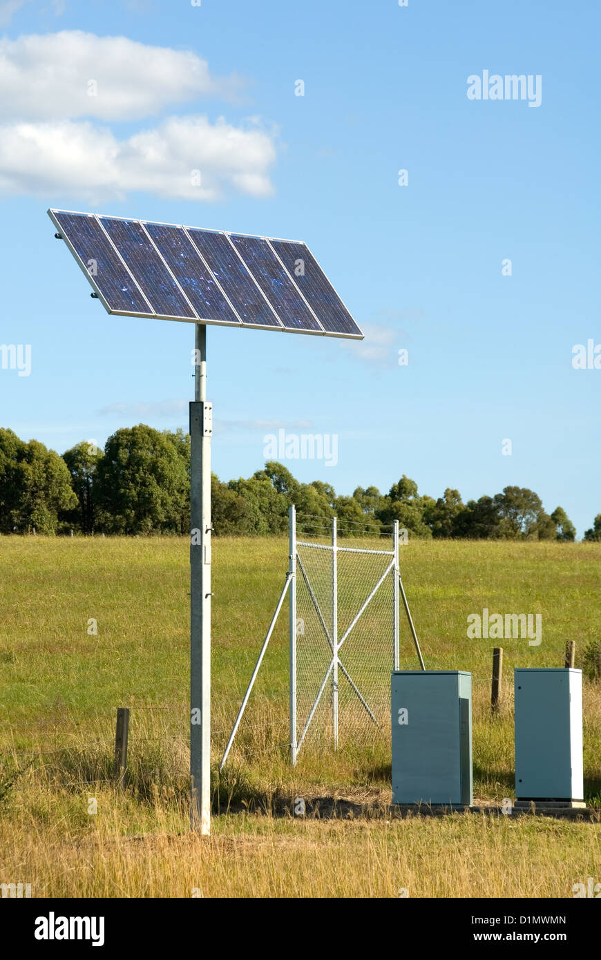 A solar panel, to generate electricity to provide lighting for a road