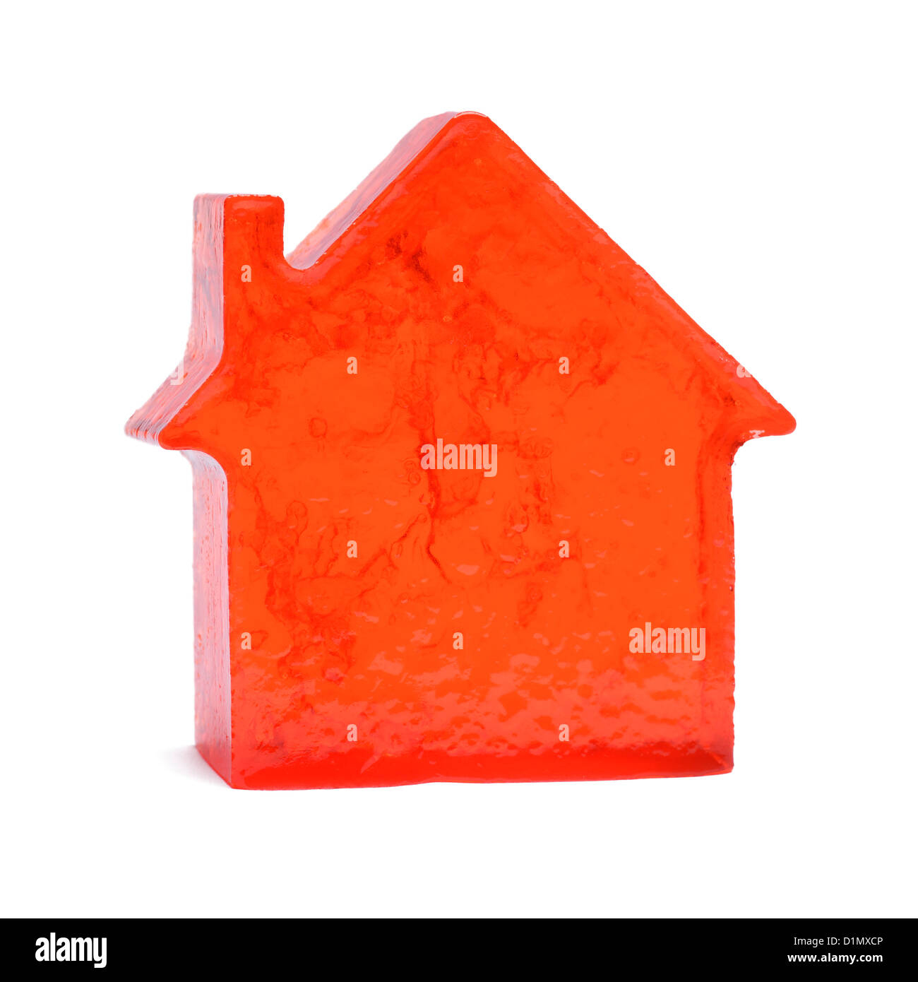 House shape made from jelly Stock Photo