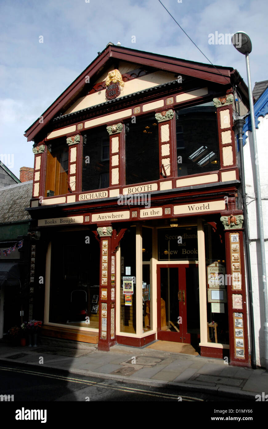 Richard Booth book shop in HayonWye on the Welsh side of the England