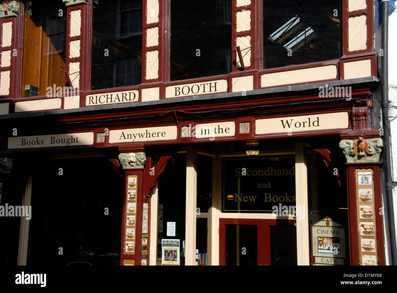 Richard Booth book shop in HayonWye on the Welsh side of the England