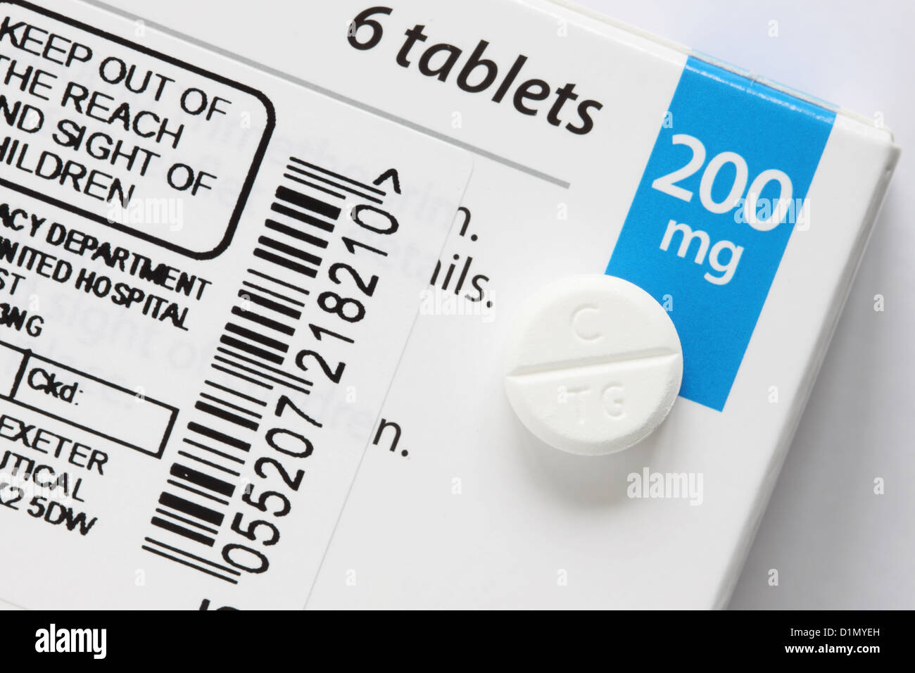 Trimethoprim antibiotic tablets 200mg made by Actavis Stock Photo - Alamy
