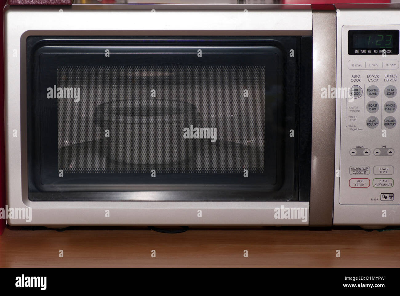 Vegetables Cooking In A Microwave Oven Stock Photo Alamy