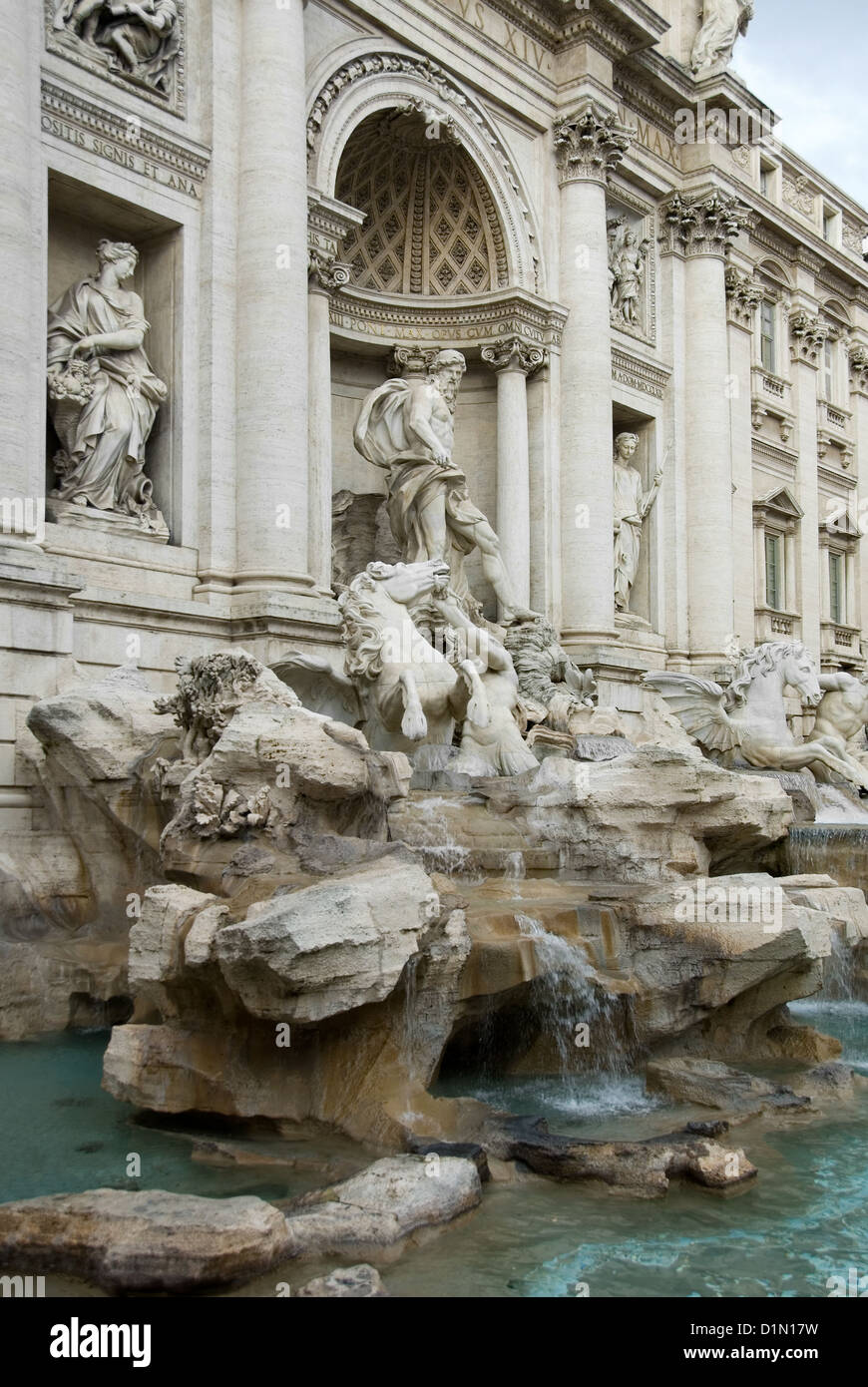 The Trevi Fountain - Rome Stock Photo