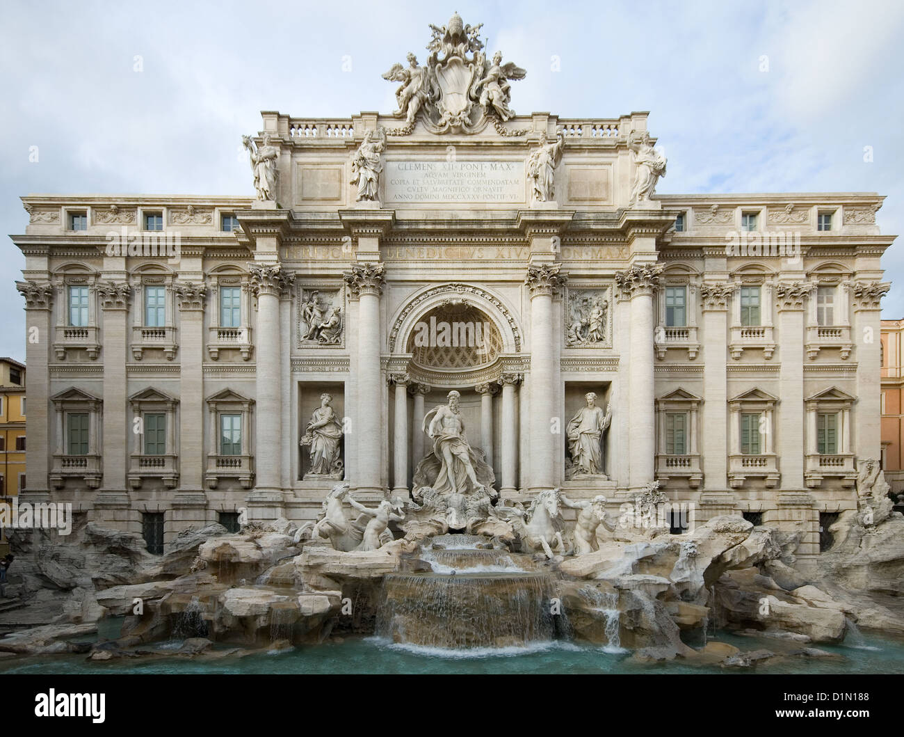 The Trevi Fountain - Rome Stock Photo
