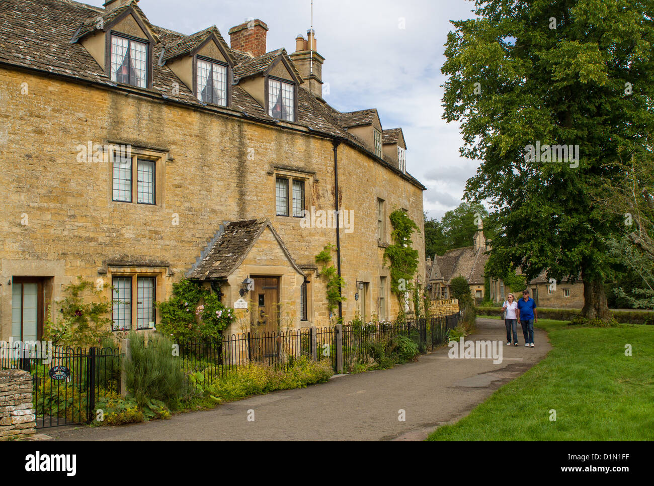 The village of Lower Slaughter in the Cotswolds Stock Photo Alamy