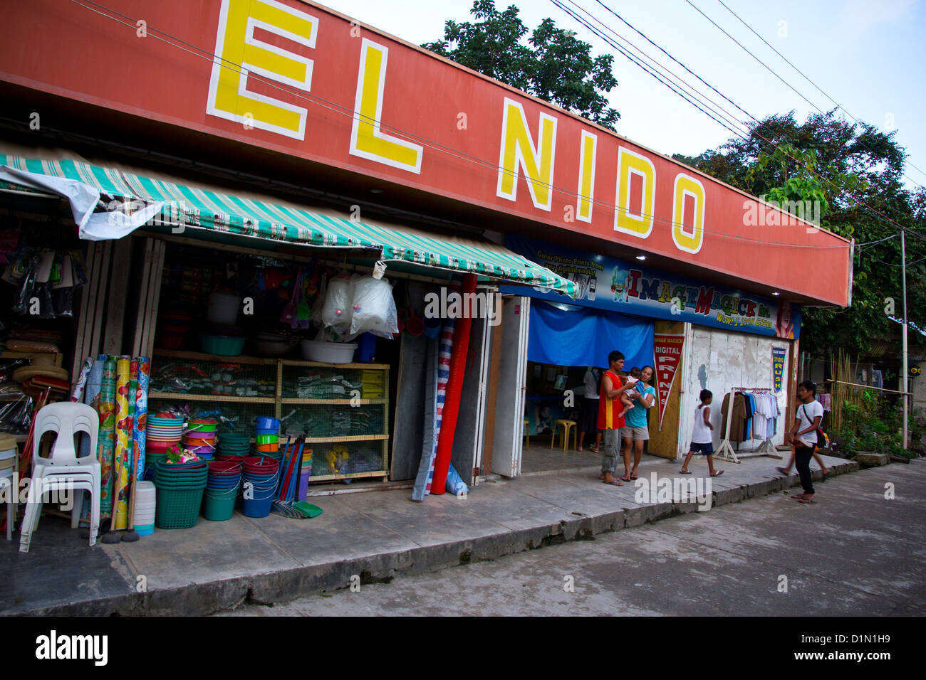 Philippines Palawan El Nido Woman High Resolution Stock Photography and