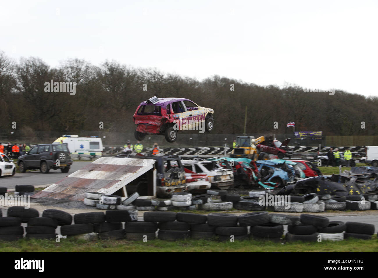 Christmas Hangover Car Jump Spectacular at Angmering Raceway, West ...