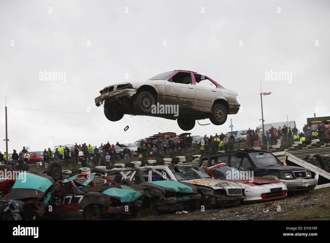 Christmas Hangover Car Jump Spectacular at Angmering Raceway, West ...