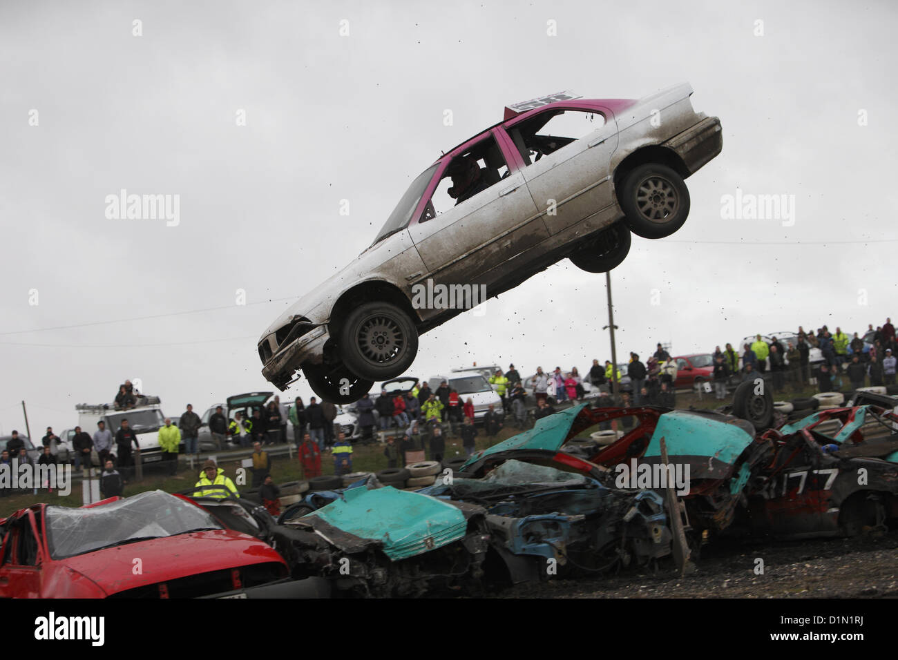 Christmas Hangover Car Jump Spectacular at Angmering Raceway, West ...