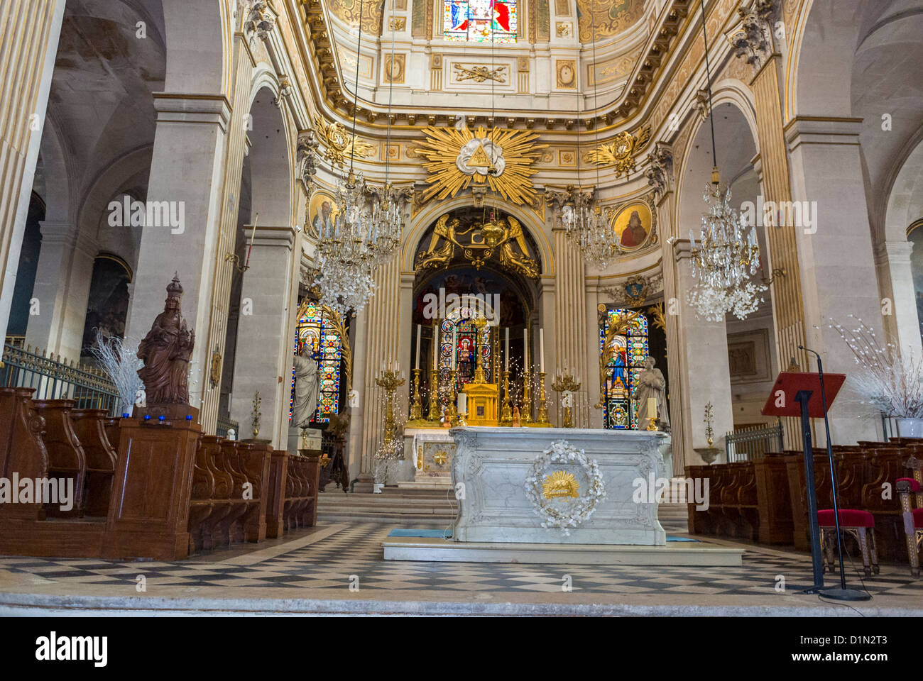 Paris, France, Inside French Catholic Church, "Saint Louis en Ile", Ile