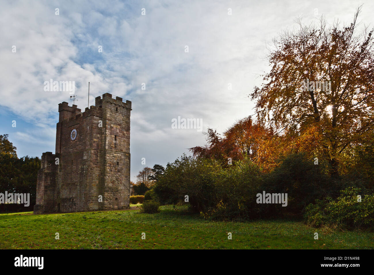 Preston Tower, Northumberland, England Stock Photo