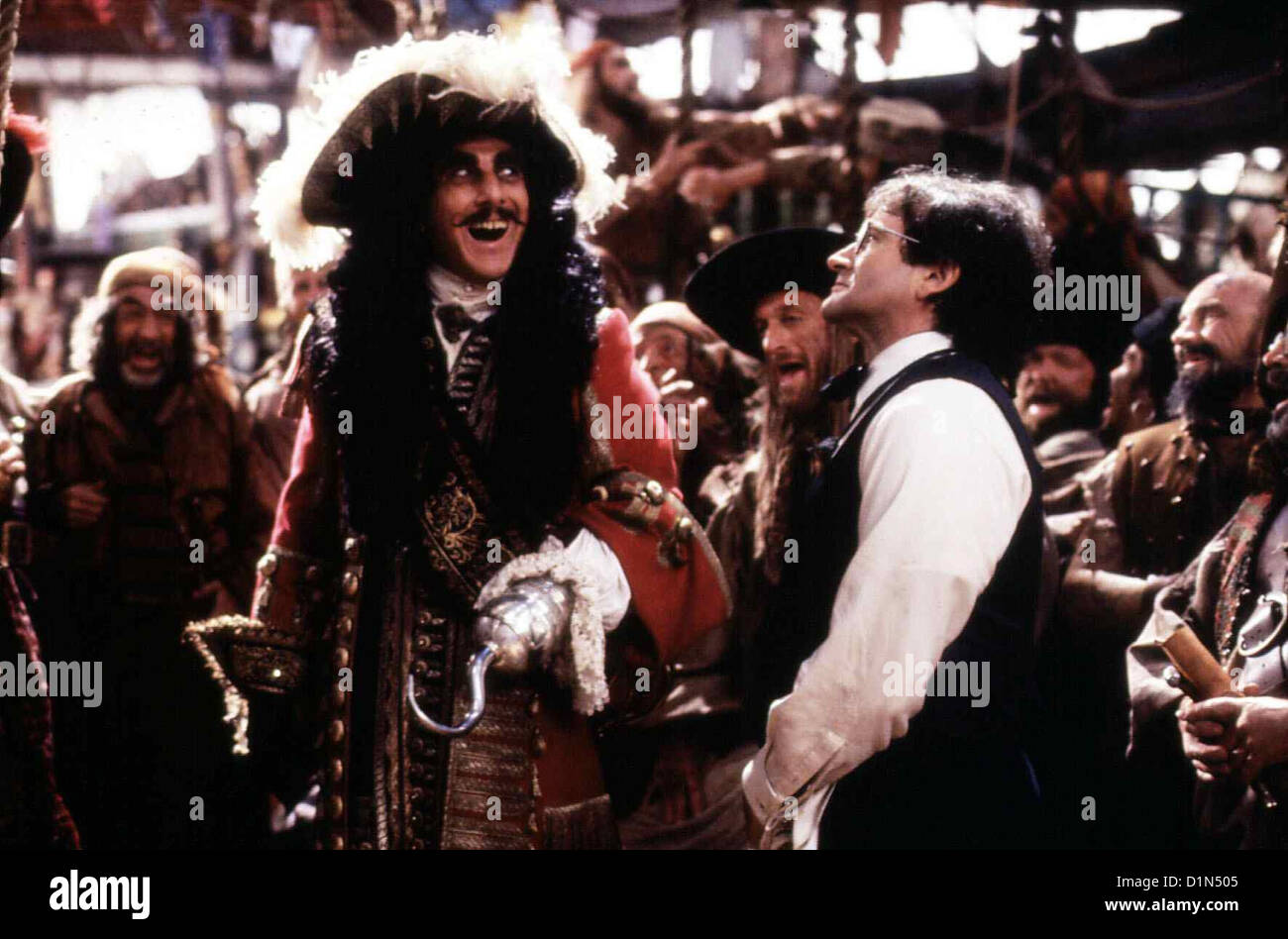 Original film title: HOOK. English title: HOOK. Year: 1991. Director:  STEVEN SPIELBERG. Stars: DUSTIN HOFFMAN. Credit: COLUMBIA TRI STAR / Album  Stock Photo - Alamy