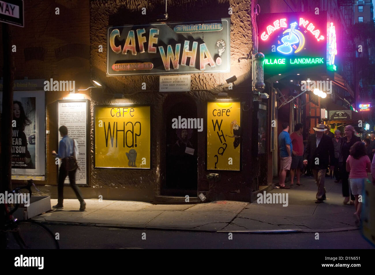 New York, NY - 5 September 2012 The Cafe Wha? on MacDougal Street in Greenwich Village ©Stacy Walsh Rosenstock/Alamy Stock Photo