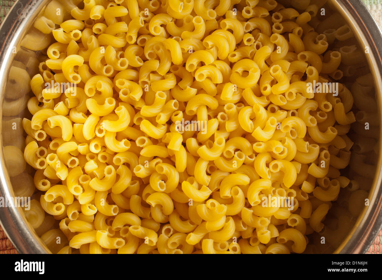 Uncooked Elbow Macaroni Stock Photo Alamy