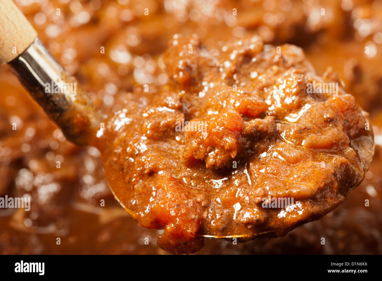 Greek meat sauce for spaghetti Stock Photo