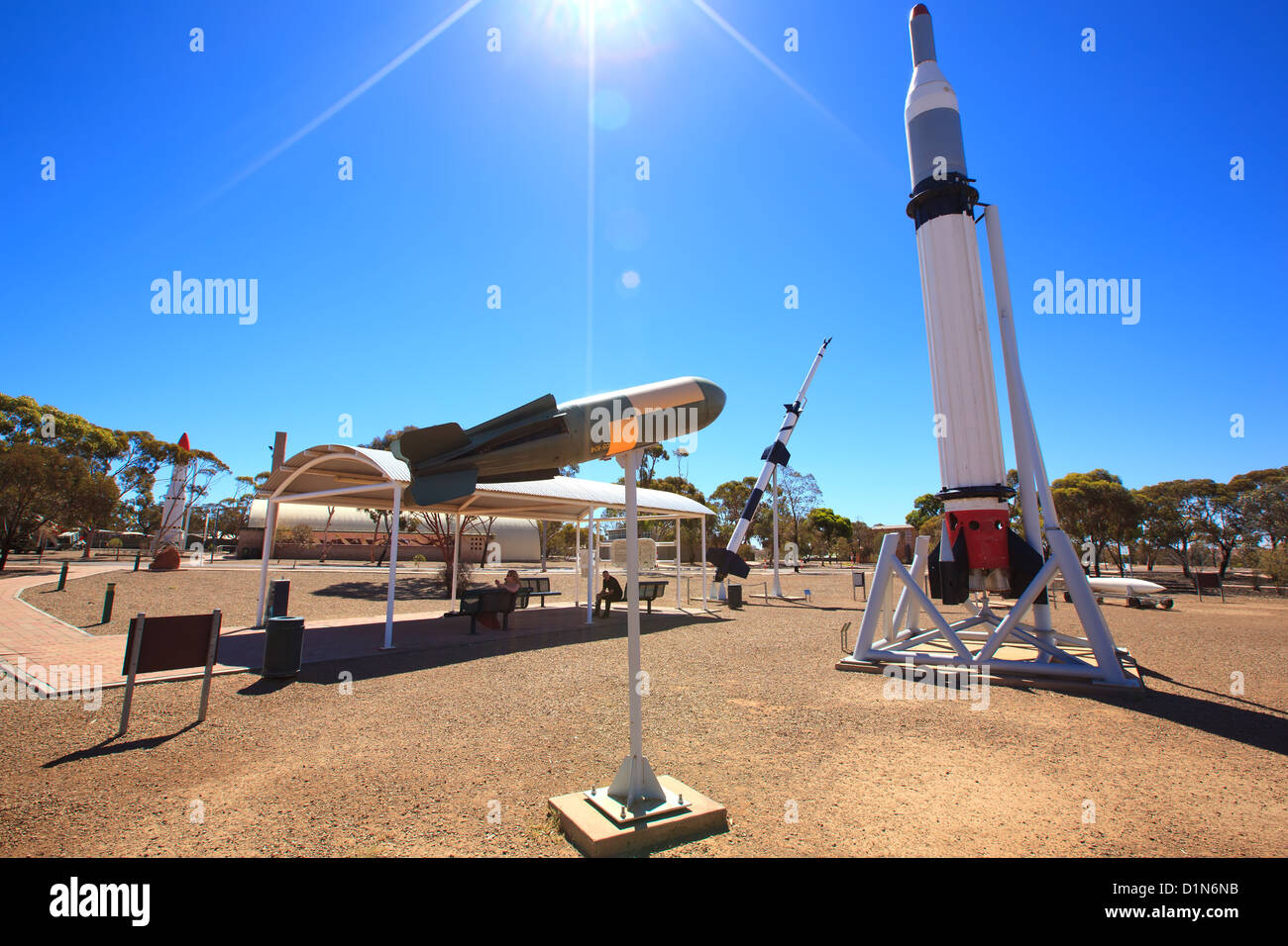 Rocket Park Woomera South Australia Stock Photo