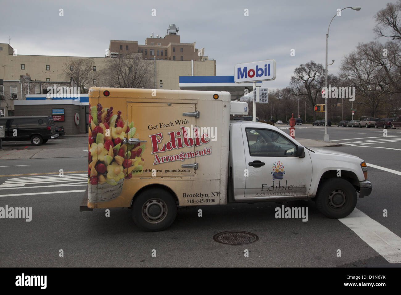 Delivery truck for Edible Arrangements, a small entrepreneurial food