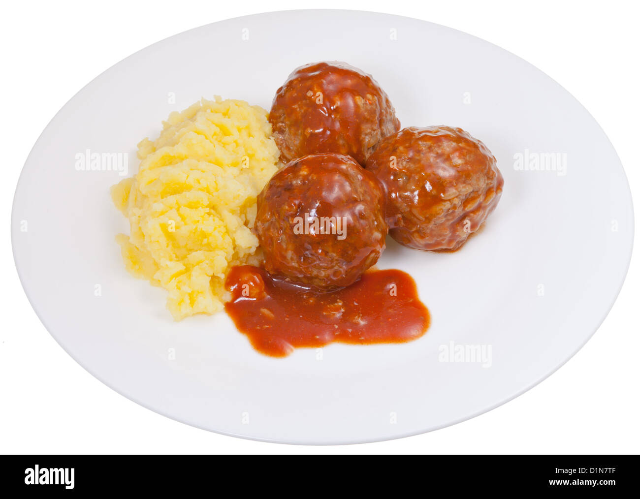 Three meatballs hi-res stock photography and images - Alamy