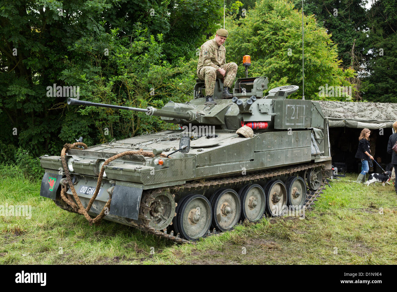 Scimitar Armoured Reconnaissance Vehicle British army Stock Photo