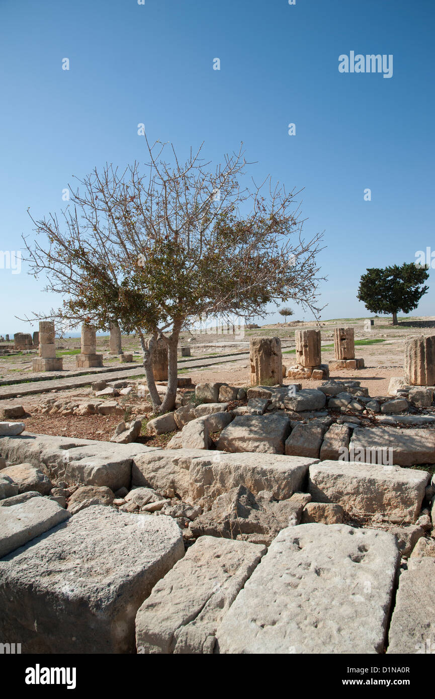 Ancient remains on the site of Palaipaphos at Kouklia Cyprus Stock Photo