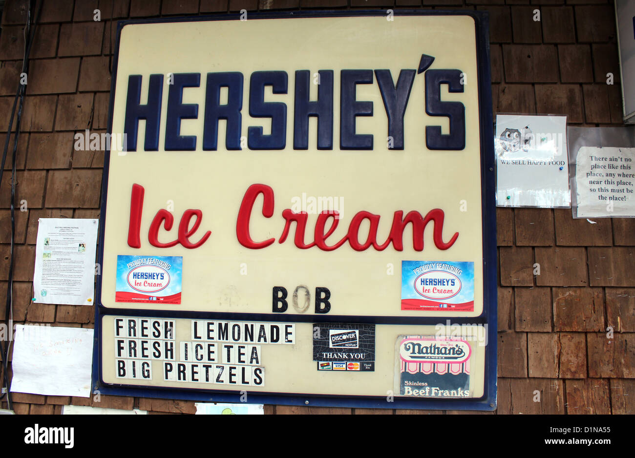 Hershey's Ice Cream sign, West Virginia, America, USA Stock Photo Alamy